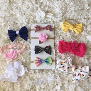 Adorable headband bows bundle.